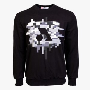 Arsenal XX-Large Black Cotton-Poly Standard Fit Centre Graphic Pullover Sweater