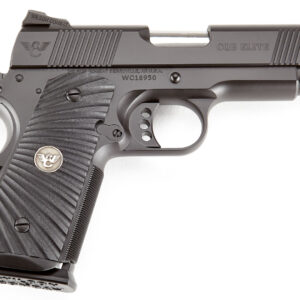 Wilson Combat CQBECP9 CQB Elite Compact Frame 9mm Luger 10+1/9+1 4" Stainless Match Grade Barrel, Black Serrated Carbon Steel Slide, Black Carbon Steel Frame w/Beavertail, Black G10 Starburst Grip