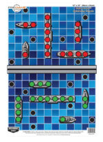Birchwood Casey 35581 Pregame  Battle at Sea Paper Hanging Universal 12" x 18" Blue 100 Per Pkg