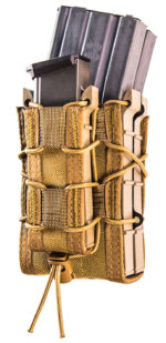 High Speed Gear 112RP0CB TACO X2RP Mag Pouch Triple Coyote Brown Nylon MOLLE Compatible w/ Rifle Compatible w/ Pistol