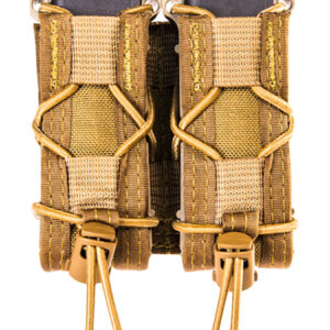 High Speed Gear 13PT12CB TACO Mag Pouch Double Coyote Brown Nylon Belt Compatible w/ Pistol