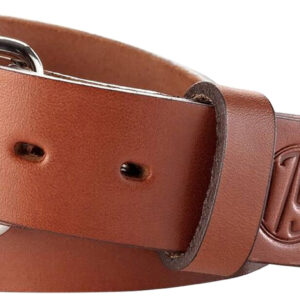 1791 Gunleather BLT014044CBRA 01  Gun Belt Classic Brown Leather 40/44 1.50" Wide Buckle Closure