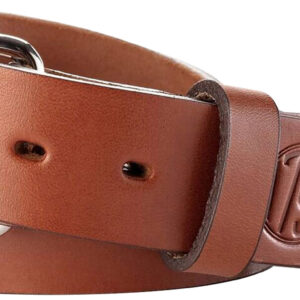 1791 Gunleather BLT014448CBRA 01  Gun Belt Classic Brown Leather 44/48 1.50" Wide Buckle Closure