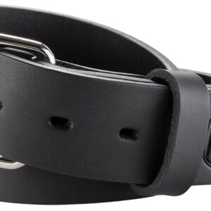 1791 Gunleather BLT014650SBLA 01  Gun Belt Stealth Black Leather 46/50 1.50" Wide Buckle Closure