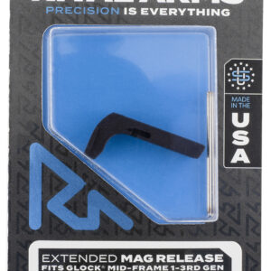 Rival Arms RA72G001A Magazine Release  Compatible w/Glock Gen3 (Except 21SF) Extended, Black Anodized Aluminum