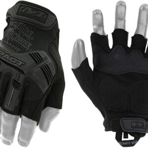 Mechanix Wear MFL55010 M-Pact Covert Black Fingerless Synthetic Leather Large TPR Closure