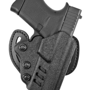 DeSantis Gunhide 042KAB6Z0 Facilitator  OWB Black Kydex Belt Slide Compatible w/Glock 19/23 Belt 1.75" Wide Right Hand