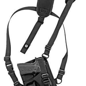 GrovTec US Inc GTHL15105R Trail Pack  Shoulder Black Nylon Harness Fits Large Semi-Auto Fits 4.50-5" Barrel Right Hand