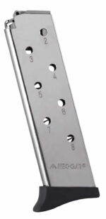 Mec-Gar MGBT3808N Bersa 8rd Detachable w/Finger Rest 380 ACP, Fits Bersa Thunder Nickel Carbon Steel