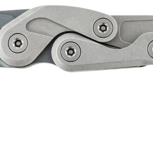 CRKT 4045 Provoke  Compact 2.26" Folding Hawkbill Plain Stonewashed D2 Steel Blade, Stonewashed Aluminum Handle, Includes Pocket Clip