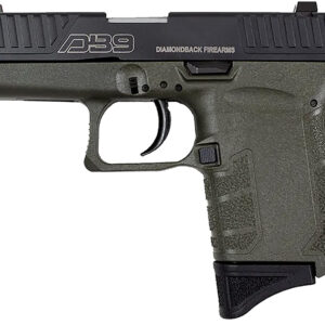 Diamondback DB0200P101 DB9 Gen4 Micro-Compact Frame 9mm Luger 6+1, 3.10" Stainless Steel Barrel, Black Nitride Serrated Stainless Steel Slide, OD Green Polymer Frame & Grip