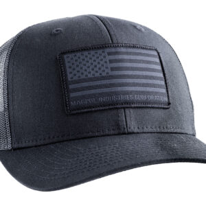 Magpul MAG1215-001 Standard  Black Adjustable Snapback OSFA Structured Woven American Flag Patch