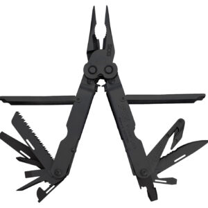 S.O.G SOG-B63N-CP Powerlock V-Cutter Black Oxide 420 Stainless Steel 7" Long Features 18 Tools w/Sheath