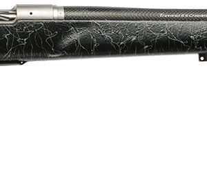 Christensen Arms 8011002501 Traverse  375 H&H Mag 3+1 22" Threaded Barrel, Natural Stainless, Black with Gray Webbing Stock