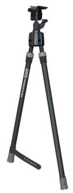 Primos 65826 Trigger Stick  Bipod made of Steel with Black & Gray Finish, QD Swivel Stud Attachment Type & Medium Height (Clam Package)