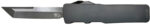 Templar Knife XLBR221 Premium LW Excalibur Large 3.55" OTF Tanto Plain Black Oxide Stonewashed D2 Steel Blade, 5.25" Black Aluminum/Rubber Handle