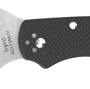 Spyderco BY01GPS2 Harrier 2  3.39" Folding Drop Point Part Serrated Stonewashed 8Cr13MoV SS Blade, Black Textured G10 Handle, Includes Pocket Clip