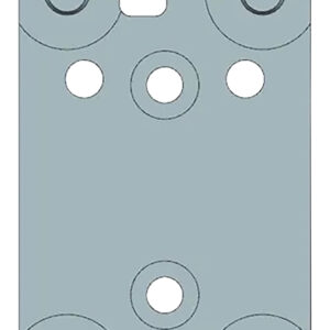 Beretta USA EUS03051 90/92  Silver, Fits Beretta 90/92, RDO Leupold Pattern Footprint Mount