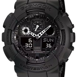 G-shock/vlc Distribution GA1001A1 G-Shock Tactical XL 52mm Keep Time Black Features Stopwatch/Speedometer