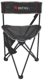 Bog-Pod 1117130 Triple Play  Chair, 3 Legs, Black, Steel Frame, Exterior Pocket