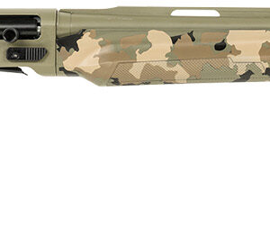 Silver Eagle Arms A21228OS3 Alpha 2  12 Gauge 3" 4+1 28" Green Cerakote Chrome Lined Vent Rib Barrel & Steel Receiver, Old School Camo Synthetic Fixed Stock