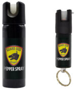 SKYLINE USA INC PSGDHA Pepper Spray  Range 16 ft 2 Pack 0.5oz/3oz Features Invisible UV Dye Includes Keychain