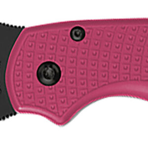 Spyderco C223PPNBK Para 3 Lightweight Breast Cancer EDC 2.93" Folding Plain Black DLC BD1N SS Blade, Pink Textured FRN Handle
