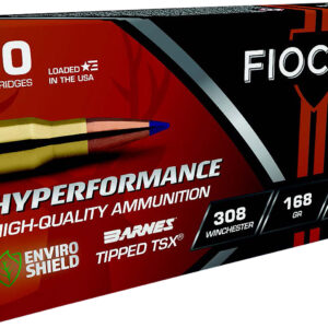 Fiocchi 308TTSX Hyperformance  308Win 168gr Barnes Tipped TSX 20 Per Box/10 Case