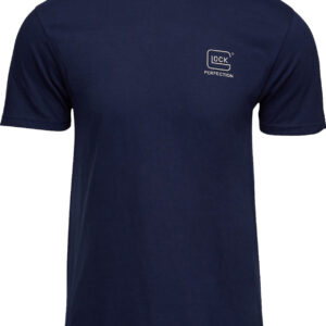 Glock AP96193 Glock Strong Tee  Navy Ringspun Cotton Short Sleeve Small