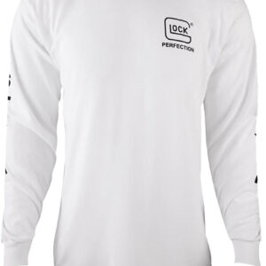 Glock AP96097 Perfection Long Sleeve Tee White Pre-Shrunk Cotton Long Sleeve 3XL