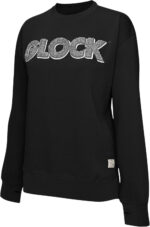 Glock AP96257 Crewneck Raglan Fleece Black Cotton/Polyester Long Sleeve Large