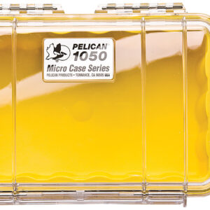 Pelican 1050027100 Micro Case  Yellow/Clear Polycarbonate 7.99" Long