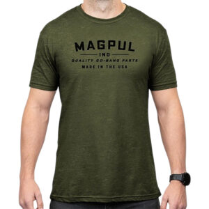 Magpul MAG1112-317  Go Bang Parts Olive Drab Heather Cotton/Polyester Short Sleeve XL