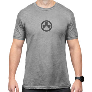 Magpul MAG1115-041-2XL Icon Logo  Stone Gray Heather Cotton/Polyester Short Sleeve 2XL