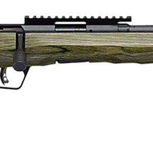 Savage Arms 70251 B Series  Full Size 22 LR 10+1 18" Matte Black Spiral Fluted Threaded Barrel, Matte Black Carbon Steel Receiver w/Picatinny Rail, OD Green Fixed Laminate Stock, Right Hand