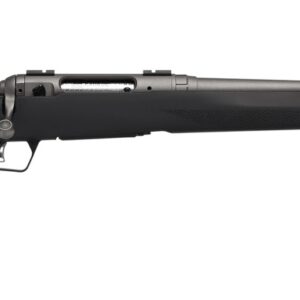 Savage Arms 33015 110 Trail Hunter Lite V2 Full Size 270 Win 4+1 20" Black Fluted Barrel, Black Carbon Steel Drilled & Tapped Receiver, Black Hogue OverMolded Synthetic Stock, Right Hand