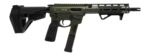 Freedom Ordance FX9P10E-ODG FX9P Elite 9mm Luger 10" Black Nitride Threaded Barrel, OD Green Anodized Aluminum Receiver w/Picatinny Rail, M-LOK Handguard, Black Polymer SB Tactical SBA5 Brace, Black P