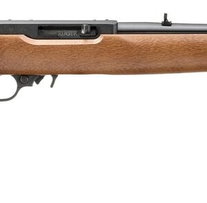 Ruger 32009 10/22  22 LR 10+1 18.50" Satin Black Alloy Steel Barrel, Drilled & Tapped Receiver, Birch Wood Fixed Stock