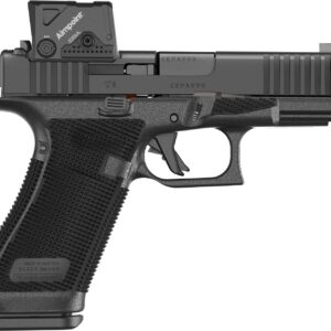 Glock P64550B01DC8A3 G45 Gen6 w/Aimpoint Crossover 9mm Luger 4.02" Black GMB Barrel, Black nDLC Steel Serrated w/Optic Slide, Black Polymer Frame w/Accessory Rail, Interchangeable Backstrap Grip, Aimp
