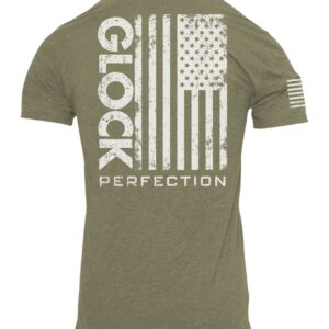 GLK AP96402 PERFECTION FLAG TEE 3XL GRN