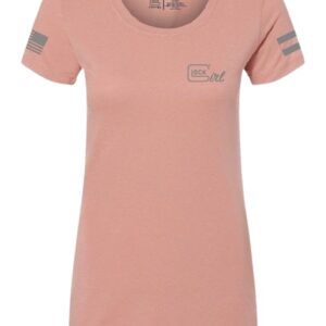 GLK AP96365 GLOCK GIRL FLAG TEE XL  PINK