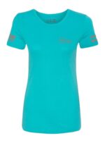 GLK AP96445 GLOCK GIRL FLAG TEE L   TEAL