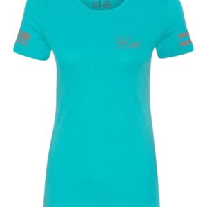 GLK AP96446 GLOCK GIRL FLAG TEE XL  TEAL