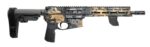 Cnc Firearms CNCDDMCG Daniel Defense DDM4 V7P Sports South Exclusive 5.56 NATO 30+1 10.30" Black Phosphate Threaded Barrel, Gold Multicam Aluminum Receiver w/Picatinny Rail, SBA3 Pistol Stabilizing Br