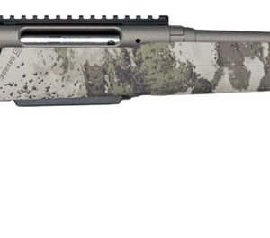 Savage Arms 33209 Axis 2 Pro 22-250 Rem 4+1 20" Gun Metal Bronze Cerakote Spiral Fluted Threaded Barrel & Receiver w/Picatinny Rail, Savage Woodland Camo Fixed w/Pistol Grip Synthetic Stock, Right Han