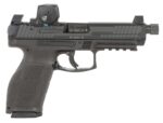 HK 81001362 VP9 A1 Tactical w/Optic Full Size 9mm Luger 15+1 5.12" Black Threaded Barrel, Black Steel Serrated w/Vortex Defender CCW Slide, Black Polymer Frame w/Picatinny Rail, Interchangeable Backst