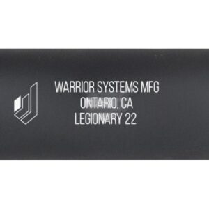 WARRIOR SYSTEMS MFG CO 3012105 22LR/22WMR/17HMR 1" Black Aluminum 1/2"x28