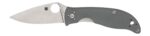 Spyderco C220GPGY Polestar  3.30" Folding Drop Point Plain CTS BD1 SS Blade Gray G10 Handle Includes Pocket Clip
