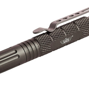 Uzi Accessories UZITACPEN6GM Tactical Pen  Gun Metal Aluminum 6" Features Glass Breaker/Cuff Key