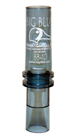 Haydel's Game Calls BB10 "Big Blue"  Open Call Double Reed Bluewing Teal Sounds Attracts Ducks Clear Acrylic